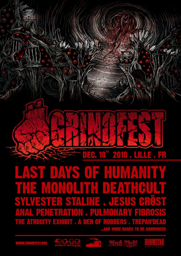 Billedhugger Produkt Arashigaoka Lille Winter GrindFest - All Metal Festivals