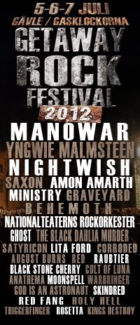 Getaway Rock Festival 2012 Lineup