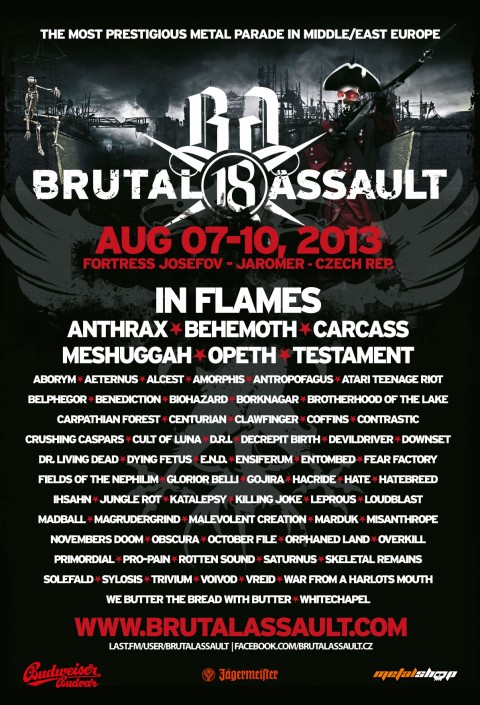 Brutal Assault 2013 Lineup