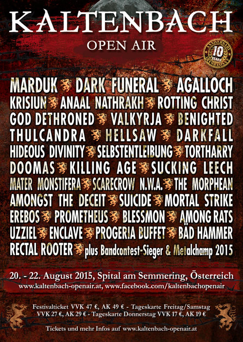Kaltenbach Open Air 2015 - All Metal Festivals